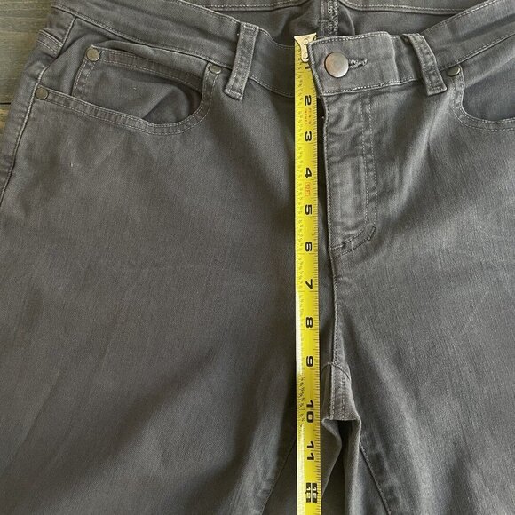 Eileen Fisher Gray Mid-Rise Tapered Leg Jeans Women Size 10 w/28" Inseam (D6) - Picture 9 of 12